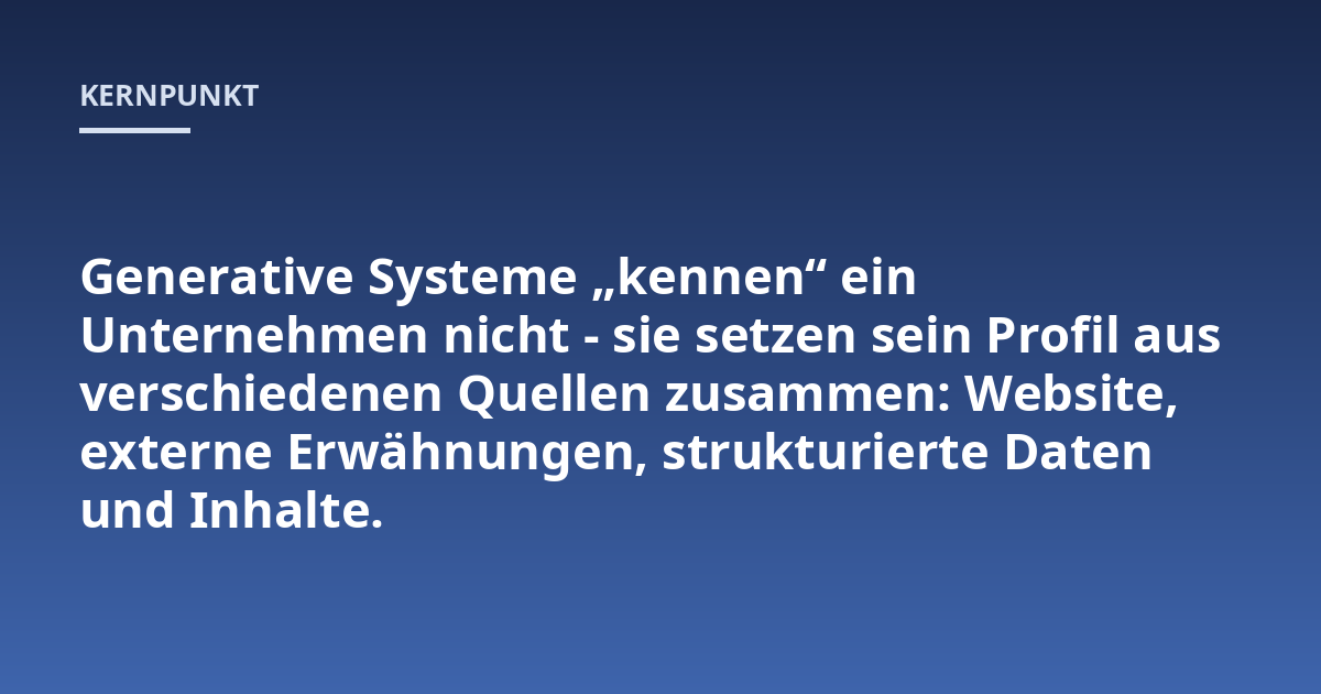 Generative Systeme