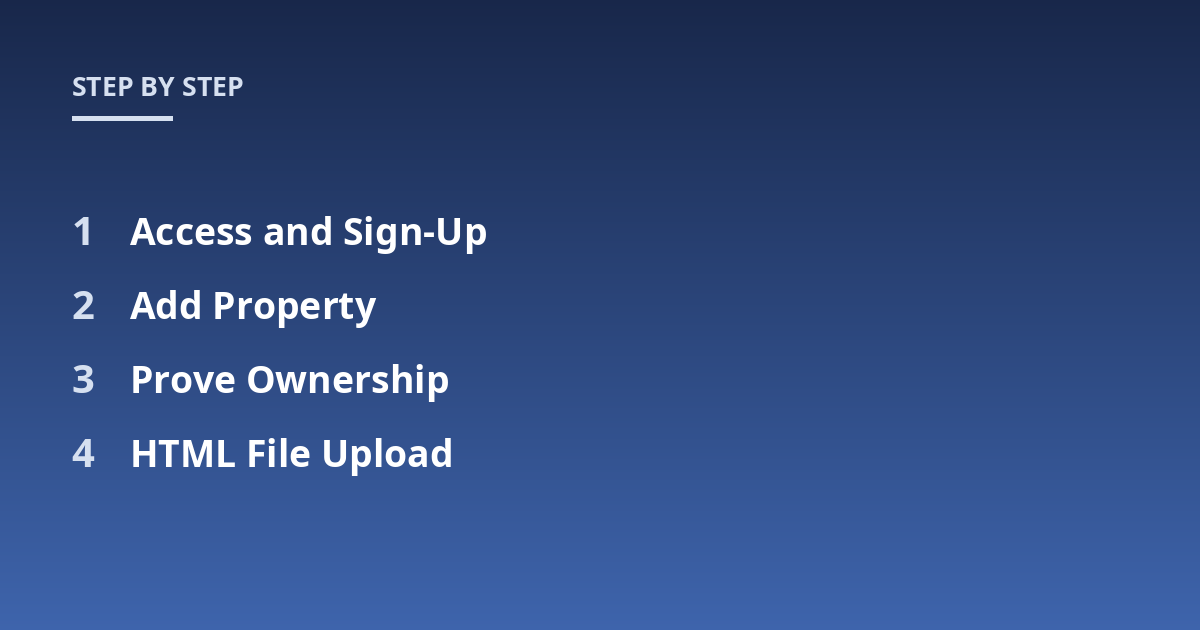 Access and Sign-Up; Add Property; Prove Ownership; HTML File Upload