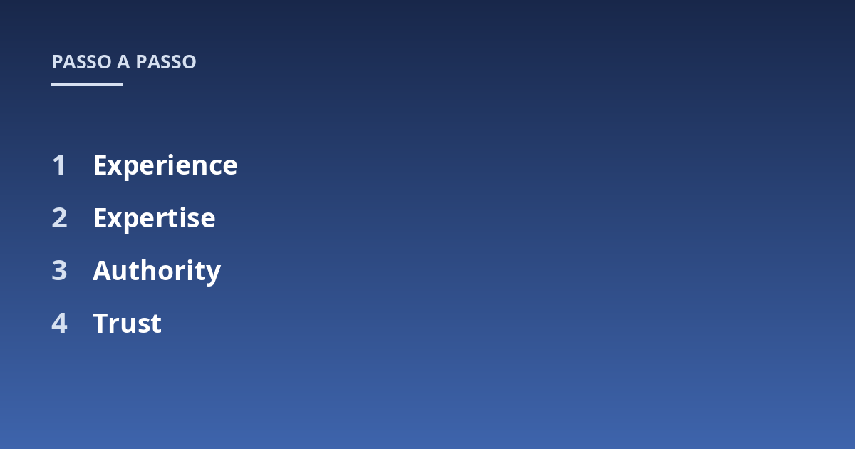 Experience; Expertise; Authority; Trust