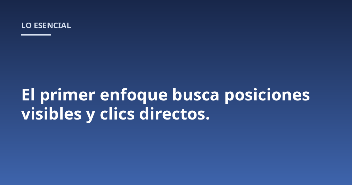 El primer enfoque busca posiciones visibles y clics directos.