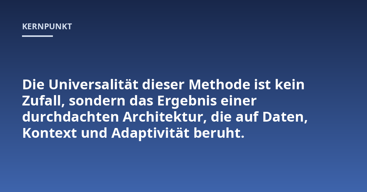 Die Universalität dieser Methode ist kein Zufall, sondern das Ergebnis einer durchdachten Architektur, die auf Daten, Kontext und Adaptivität beruht.