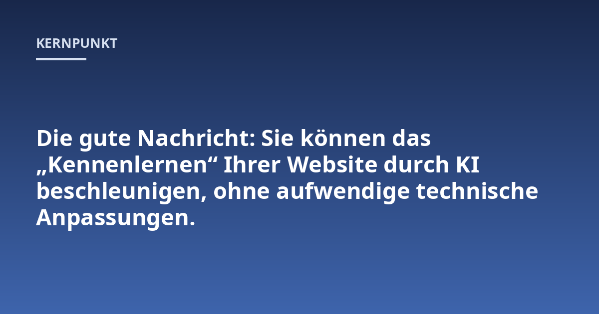 Die gute Nachricht: Sie können das
