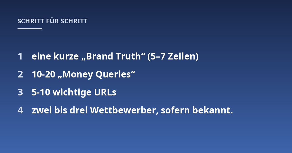 eine kurze